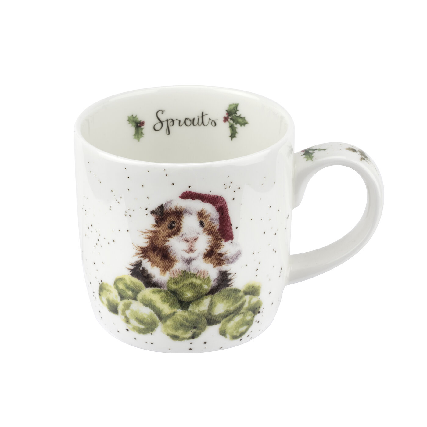 Wrendale Designs Mug & Coaster Set Sprouts, Guinea Pig image number null